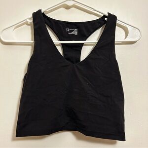 AE Black Racerback Crop Top